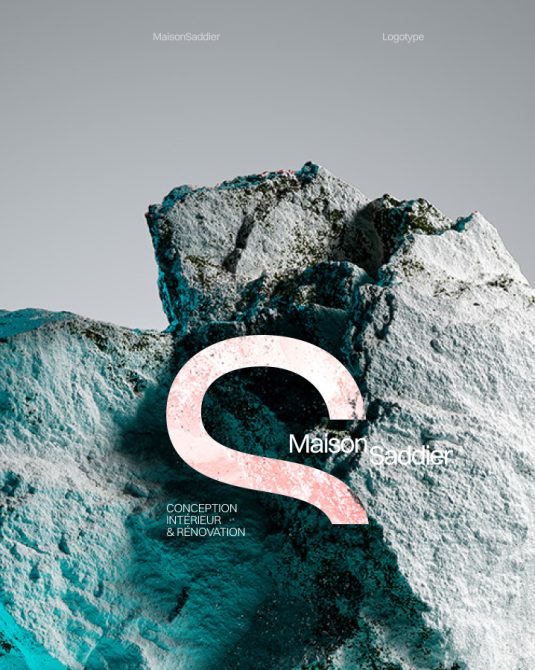Piste alternative d'identité visuelle pour Maison Saddier